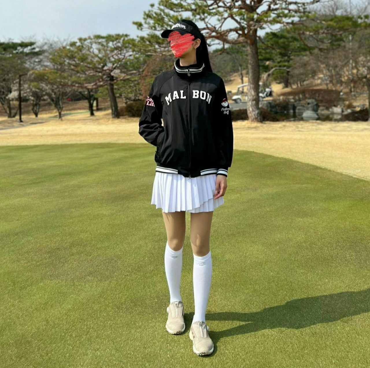 M 스크립트 롱 자켓