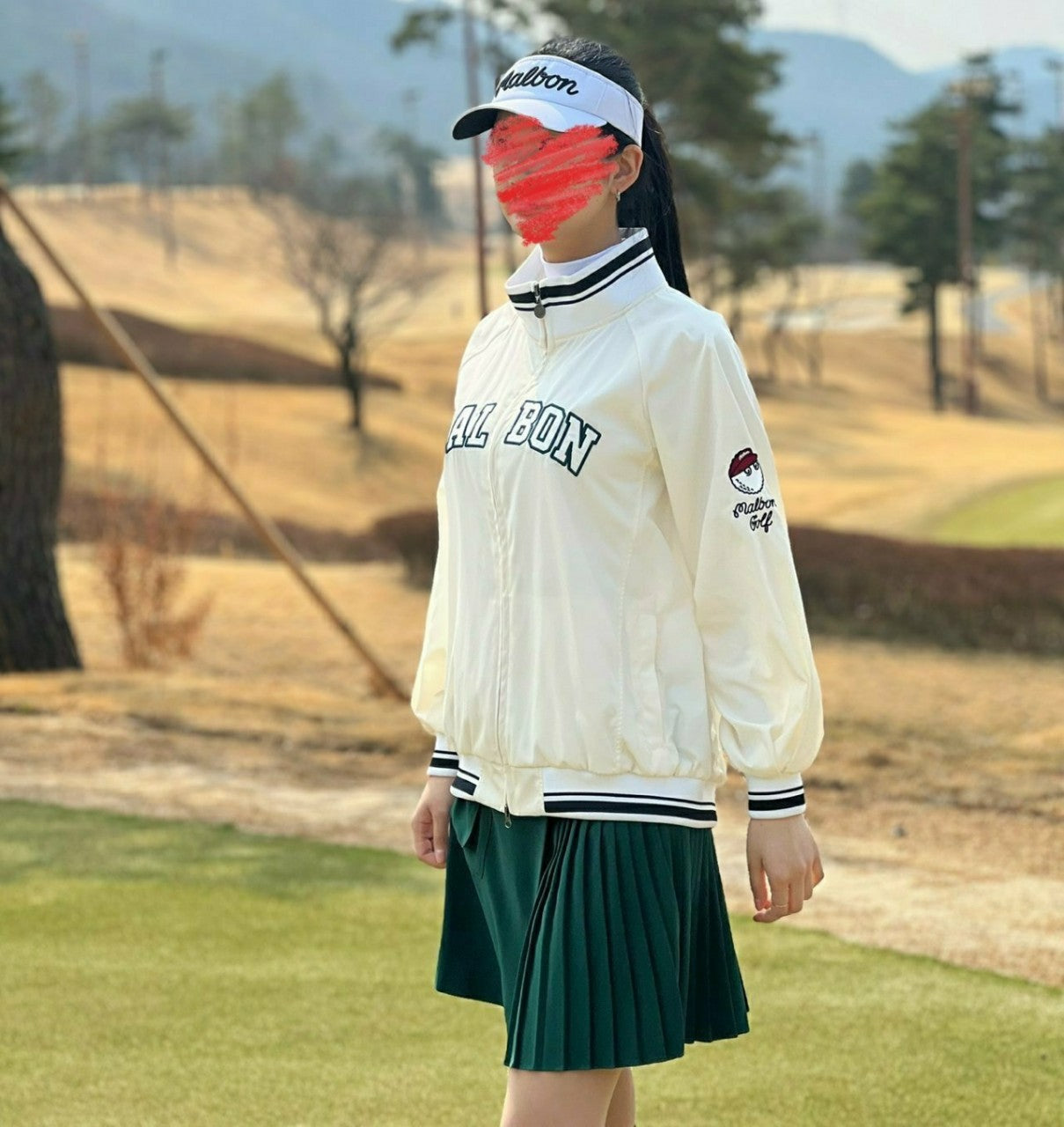 M 스크립트 롱 자켓
