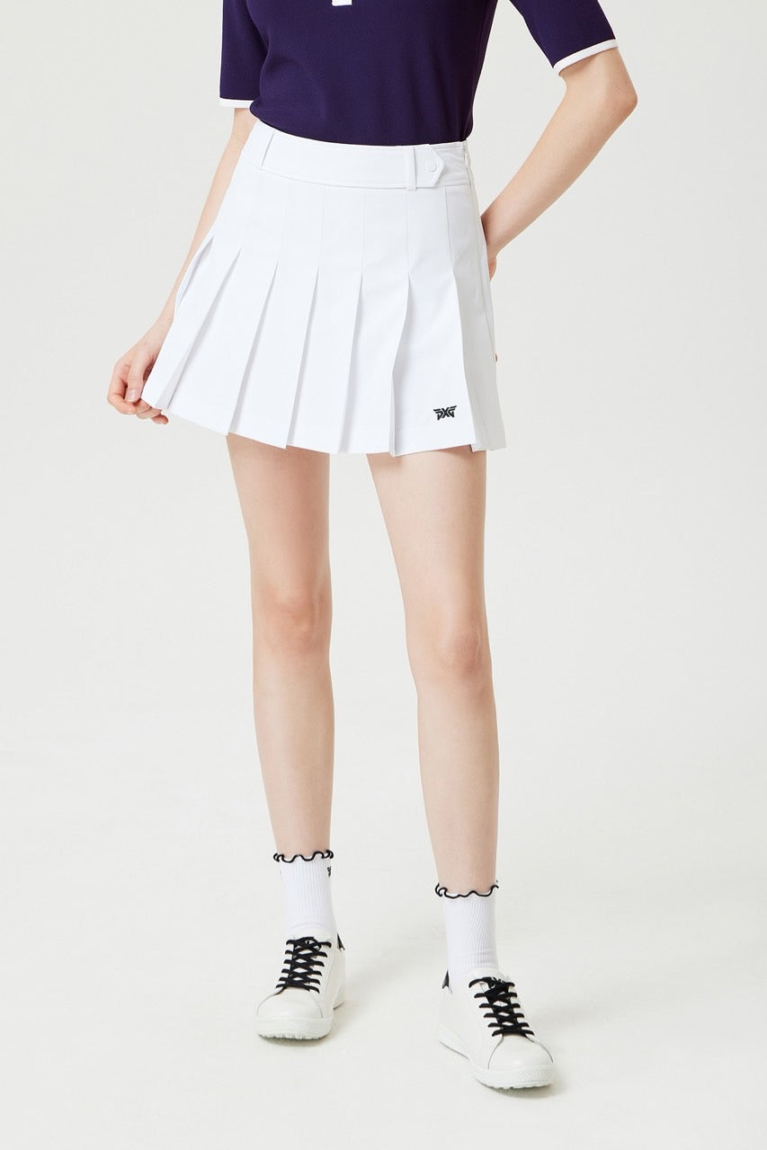 P 여성 플리츠 스커트